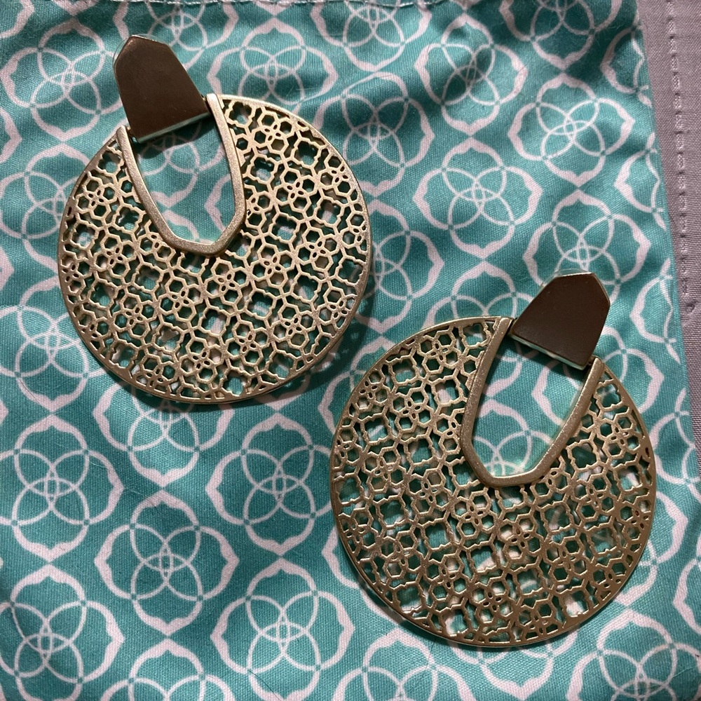 Kendra Scott Diane Gold Filigree earrings